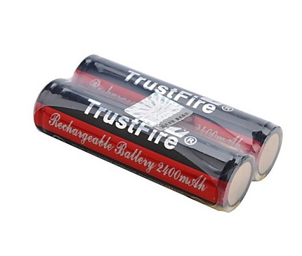 Batterie trustfire protégé par les PCB 18650 3.7V 2400mAh
