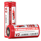 Efest IMR 18490 Li-mn batteri knap øverst 1100mAh - HD (high drain) batteri
