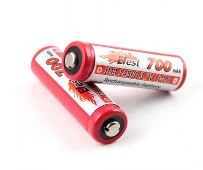Efest V2 IMR 14500 botón superior 700mAh batería recargable 3.7V