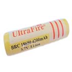 UltraFire BRC 18650 4200mAh 3.7V con el botón de la parte superior