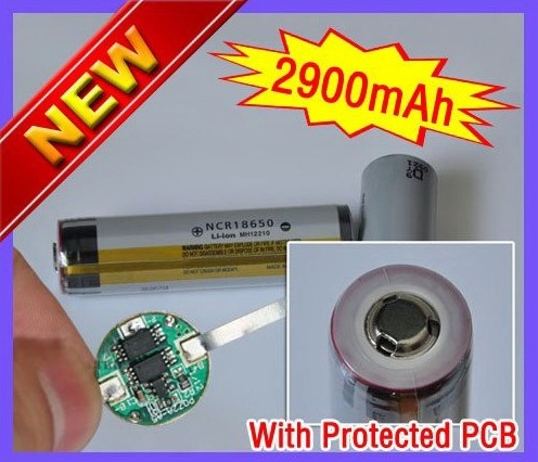 Panasonic 18650 NCR18650 2900mAh batterie rechargeable avec PCB