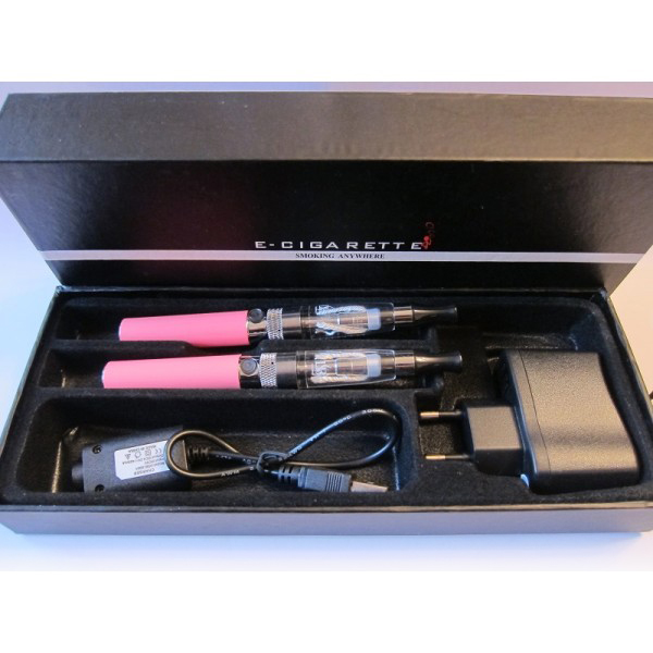 Kit doua tigari electronice CE5 Sailebao cu baterii funny pink