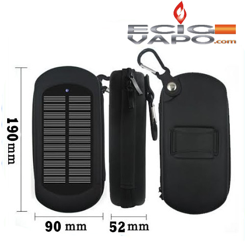 Solar power battery charger case for electronic cigarette battery