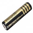 UltraFire BRC 18650 4000mAh batteri 3.7V med PCB og knap top