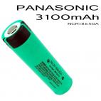 Panasonic Batteria 18650 3.7V 3100mAh Li-ion