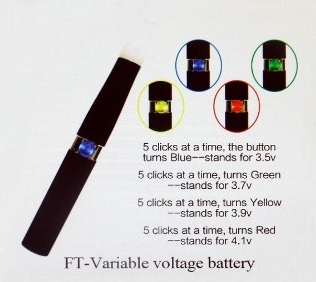 Famosa Tech FT batteria variabile di tensione 3.5V-4.1V 650,900,1100 mah capacità